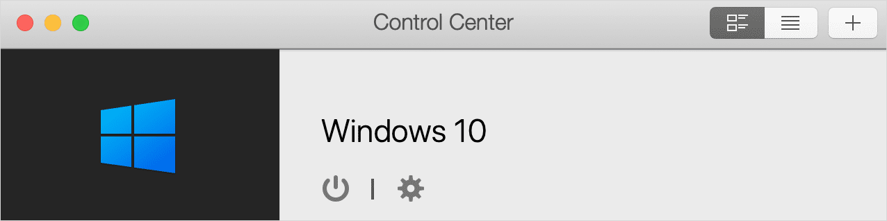1-1_Parallels Control Center Screenshot