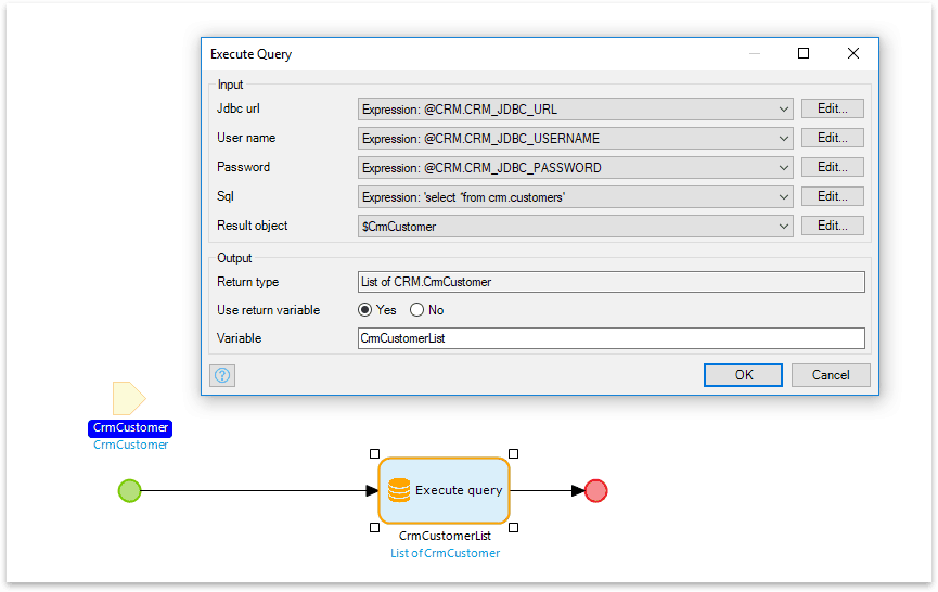 Database connector Screenshot