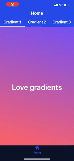 rotating image showing gradients