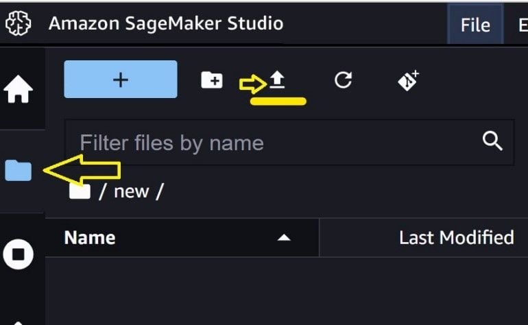 Amazon SageMaker file upload