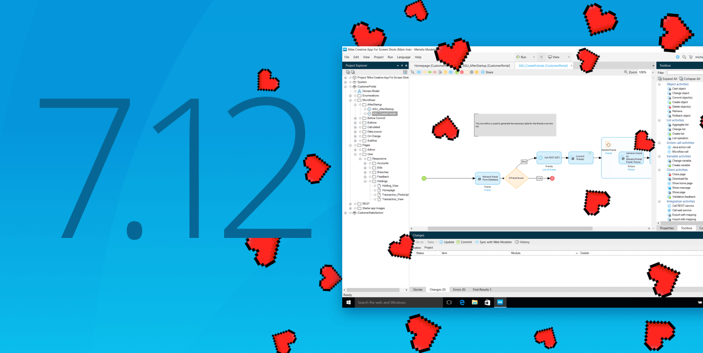 Sharing Developer Love with Mendix Update 7.12