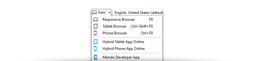 View as Device Type options