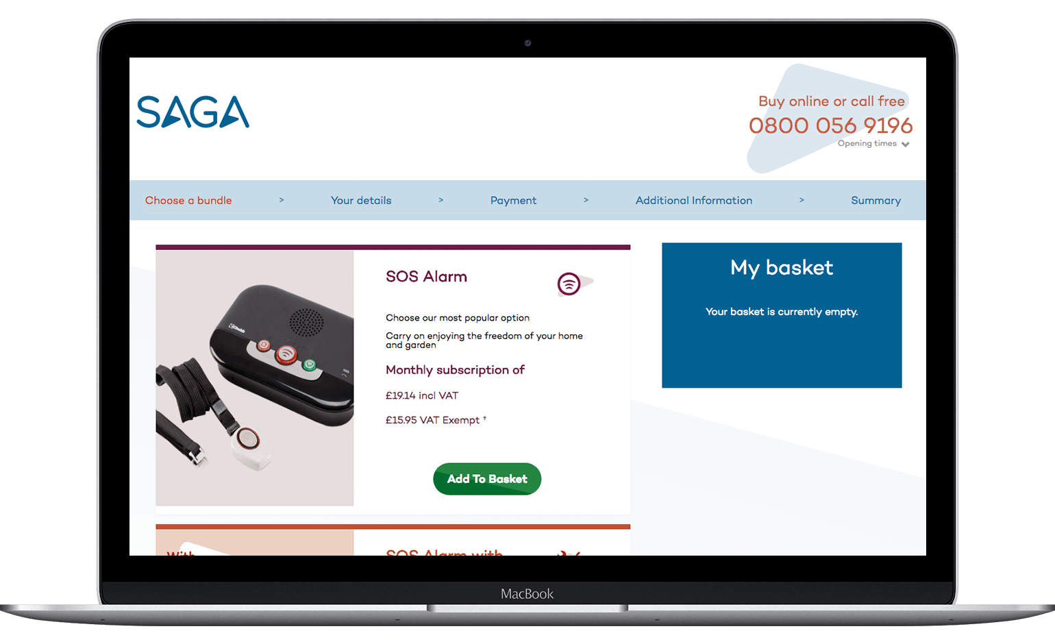 Saga Application Built with Low-Code Screenshot