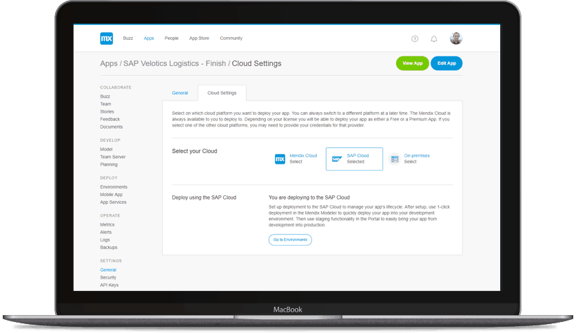 SAP Cloud Platform Example Screenshot