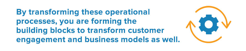 Transforming these operational processes