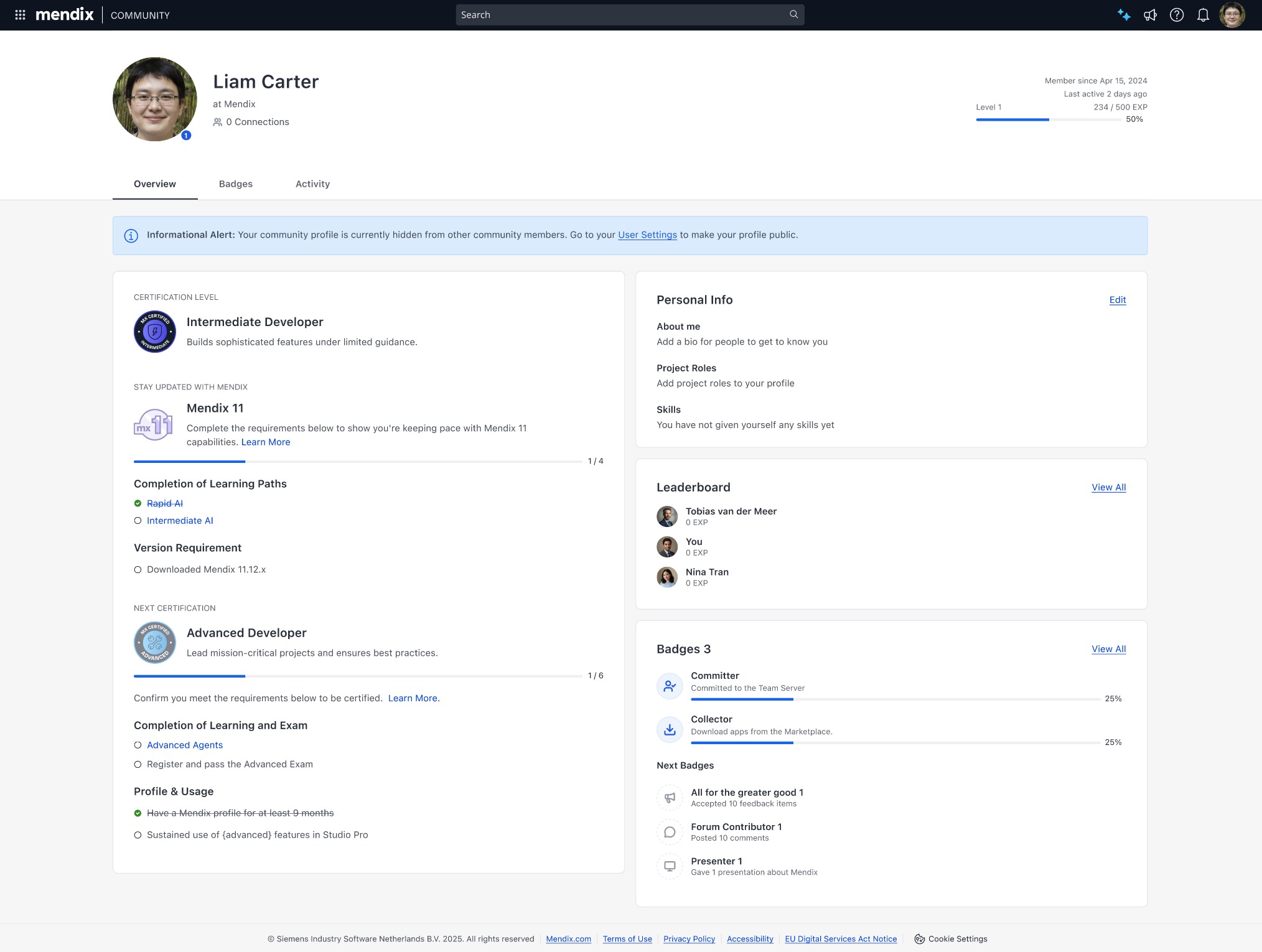 New Mendix 11 badges to be earned.