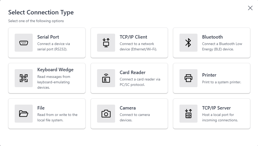 Screenshot showing Mendix Workstation selection of connection type