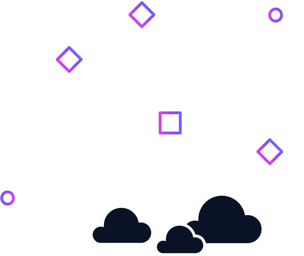 cartoon of apps in the cloud